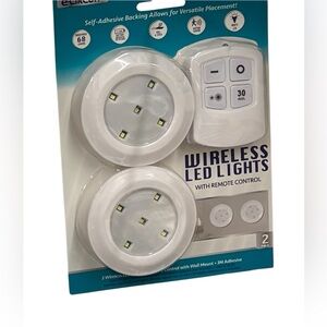 Wireless LED Reading Lights with Remote Control - White